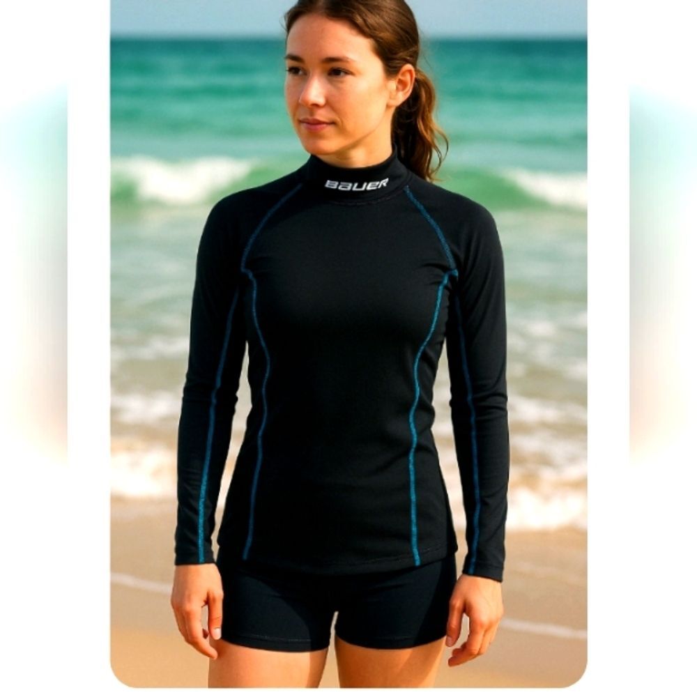 BAUER Core Kevlar Wetsuit Top Women’s Small | NWT | Surf & Dive Layer S/P $60